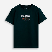 Camiseta infantil de algodão opala democrata verde