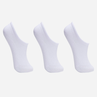 Kit de 3 meias sapatilha lupo branco