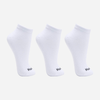 Kit de 3 meias cano médio branco