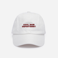 Boné aba curva com bordado cool mom department off white