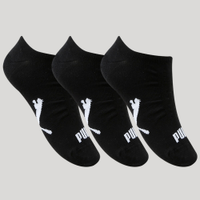 Kit de 3 Meias Masculinas Soquete Puma Preto
