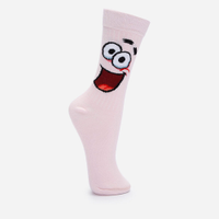 Meia masculina cano alto patrick rosa