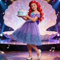 Girl Mermaid Costume Mermaid Princess Dress Kids Mermaid Cosplay Costume Kids Carnival Birthday Prom Gown Girls Party Dresses