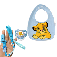[Set] Cartoon Baby pacifier with Anime Print Comforting pacifier Holder Gift Set for Newborns Baby Feeding Accessories Suitable