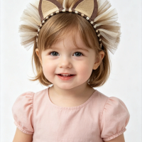 Mesh Lion Design Hair Hoop European Style Animal Headpiece Lightweight Costume Prop for Children Show Festival Themed Gathering