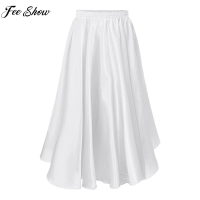 Kids Girls Chiffon 360 Degree Flamenco Dance Maxi Skirt Spanish Paso Doble Bullfight Ballroom Latin Tango Performance Costume