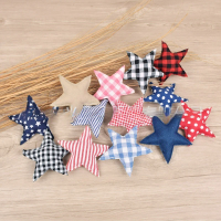 Patriotic Plush Star Table Decor Soft CottonFilled Star Tray Ornaments US Independence Day Home Party Desktop Decor Supplies