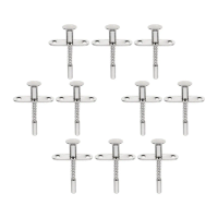 10Pcs Steel Plunger Latches Spring Loaded Latch Bolt for Crib Infant Bed Door Cabinet Pigeon Coop Heavy Duty Anti Compression