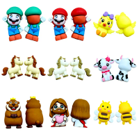 10PCS Silicone 3D Beads BPA-free Silicone Cartoon Bead FOR Handmade DIY Pen Jewelry Pendant Wholesale Accessories Gift