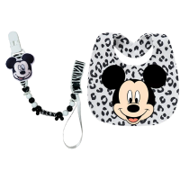 Baby soothing pacifier holder safe for teeth development Baby back strap with chain Newborn pure cotton baby bib Newborn set