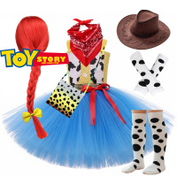 Toy Story Jessie Costumes for Girls Halloween Fancy Mesh Dresses Woody Cowgirl Tutu Outfit Kids Girl Birthday Party Clothes