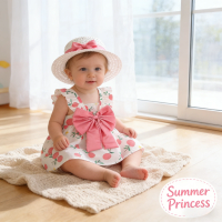 Summer Baby Girls Princess Slip Dress Cotton Casual Outfit For Daily Wear And Party