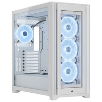Gabinete Gamer Corsair 5000X QL Edition, Mid Tower, LED RGB, ATX, Lateral em Vidro Temperado, Branco - CC-9011233-WW