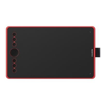 Mesa Digitalizadora Huion Inspiroy 9", 5080 LPI, 11 botões programáveis, USB-C, Vermelho Coral - H320M-R