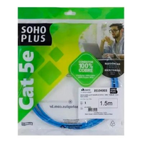 Patch Cord CAT.5e Furukawa SohoPlus, 1.5m, Azul , T568A/B - 35104003