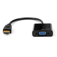 Cabo Adaptador HDMI para VGA Plus Cable, 10 Centímetros - ADP-HDMIVGA10BK