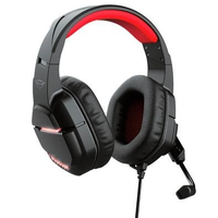 Headset Gamer GXTrust GXT 448 Nixxo, LED, Estéreo, Drivers 50mm, USB e P3, Preto e Vermelho - 24030