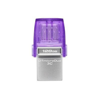 Pen Drive 128GB Kingston DataTraveler microDuo 3C, USB-A/C 3.2 Gen 1, Leitura de 200MB/s - DTDUO3CG3/128GB