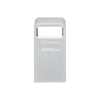 Pen Drive 256GB Kingston DataTraveler Micro, USB 3.2 Gen 1, Leitura de 200MB/s, Metal - DTMC3G2/256GB