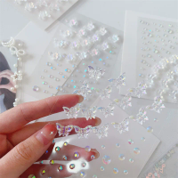 Aurora Butterfly Face Stickers Shiny Diamond Gems Princess Style for Stage Colorful Decoration Student Gift Craft