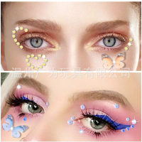 Starry Sky Self Adhesive Rhinestone Stickers Jelly Holographic Acrylic AB Gems for Face Eye Makeup Nail Decoration In Stock