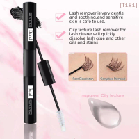 [E] 1PCS 2 In 1 Bond And Seal/Lock Waterproof Fast Drying Glue And Sealer Dual-Ended Eyelash Glue Strong Hold Cluster Lash Glue