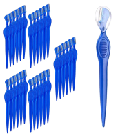 30 Pc Eyebrow Razor Precision Shaver for Facial Hair Removal Dermaplaning Tool with Handle Reusable Women Men