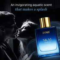 100ml Mens Aquatic Perfume Spray, Long-Lasting Lemon, Pepper & Vanilla Scent, Luxury Date Fragrance Gift