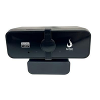 Webcam Rise Mode Vision Double Mic, 1080P, 30 FPS, 2x Microfone Digital, USB, Preto - RM-WECM-1080D-B