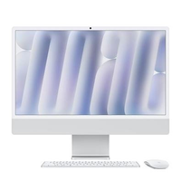 IMac Apple Tela Retina 24" 4.5K, Chip M4, CPU 8 Núcleos, GPU 8 Núcleos, Neural Engine de 16 núcleos, 16GB RAM, SSD 256GB, Prata - MWUC3BZ/A