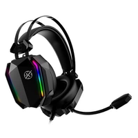 Headset Gamer Kalkan Hugin, RGB, Adaptador USB Tipo-C, Preto - KLK00021