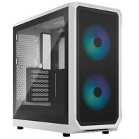 Gabinete Gamer Fractal Design Focus 2 RGB, Mid Tower, ATX, Lateral em Vidro, Branco - FD-C-FOC2A-04