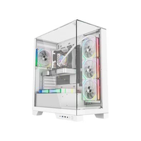 Gabinete Gamer Liketec Gamer Empire, Sky Tower, ATX, Lateral e Frontal em Vidro Temperado, Sem FANs, Branco Snow - LC-AT-EMPIRE-2092