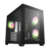 Gabinete Gamer FSP CMT380, Mid Tower, RGB, ATX, Lateral em Vidro Temperado, Preto - CMT380-ARGB