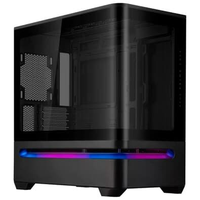 Gabinete Gamer ASUS PRIME AP202, Mid Tower, M-ATX, Lateral e Frontal em vidro, Estilo Aquário, Preto - 90DC00P0-B00000