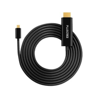 Cabo Adaptador PlusCable USB-C para HDMI, 3 Metros, Preto - HDMIC30