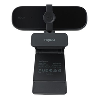 Webcam Rapoo C280 2K, com Autofoco, Microfone Profissional com Cancelamento de Ruído, Preto- C280