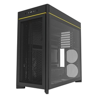 Gabinete Gamer Montech HS01, Mid-Tower, ATX, Vidro Temperado, Sem FANs, Preto - HS01BK