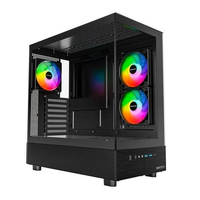 Gabinete Gamer Montech XR, Mid-Tower, M-ATX, Vidro Temperado, Com 3X Fans, Preto - XRBK