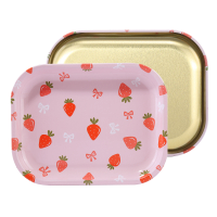 5.5*7inch Pink Metal Rolling Tray Smoking Accessory