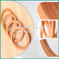 4PCS Wooden Round Shaped Handles Replacement for Handmade Bag Handbags Purse Handles-A07G