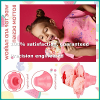 200 Pieces 4 Oz Colorful Shaved Ice Cups Flower Shaped Snow Cone Cups Leak Proof Plastic Snack Ice Cream Bowls-A07G