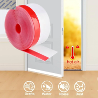 50M Self Adhesive Silicone Weather Stripping Door Seal Tape