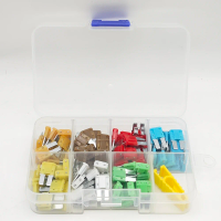 100PCS Micro2 Long Foot Fuse Combo Kit 5A 7.5A 10A 15A 20A 25A 30A Micro2 Fuse Combination with Puller Tool,for Boat, RV,Truck