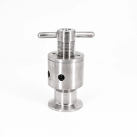 1.5" Tri Clamp 0.5-5 Bar Adjustable Pressure Relief Safety Valve Sanitary SUS 304 Stainless Steel Beer Brewing Fermenter Keg