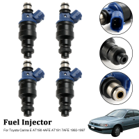 4PCS Fuel Injectors for Toyota Carina E AT190 AT191 4AFE 7AFE 1992-1997 Direct Fit OE 23250-02030 23209-02030