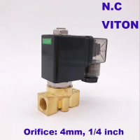 GOGO 7bar 2 way Brass high temperature heater steam solenoid valve for hot water 1/4" BSP AC110V Orifice 4mm normal close PZ-04