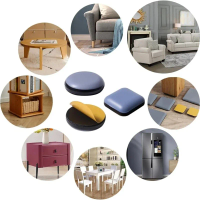 Small furniture slider 2.5cm/1 inches,for sliding circular furniture on carpets, household appliances, and chair sliders