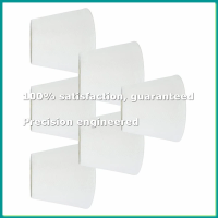 Set of 6 White Fabric Cloth Clip on Chandelier Lamp Shades, Replacement for E14 Wall Lamp Chandelier Home Decoration-A07G