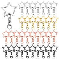 15/25/40 Set Star Shaped Rotating Spring Keychain, Suitable For Keychain Lanyard, DIY Crafts, Holiday Gift, Bag Decorations